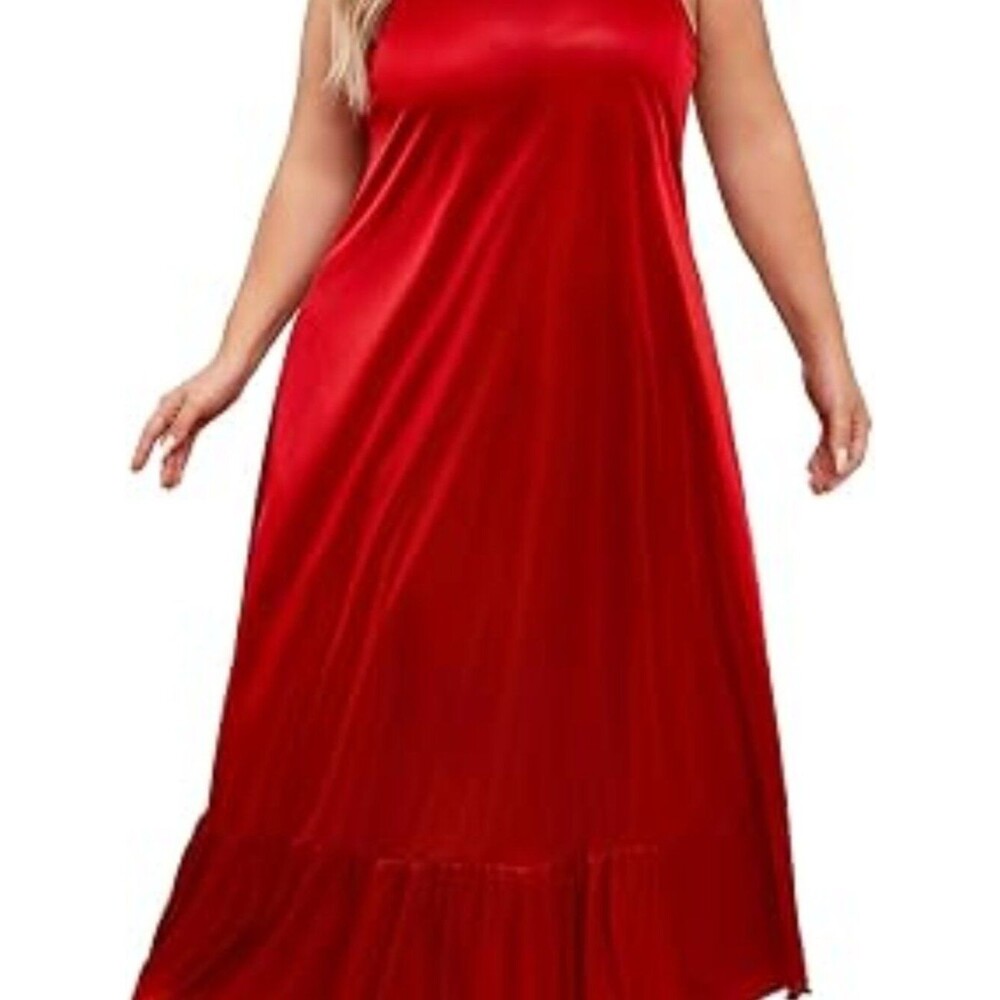 Women's Summer Nightgown Dress Soft Breathable Oversized Sleepwear 2XL